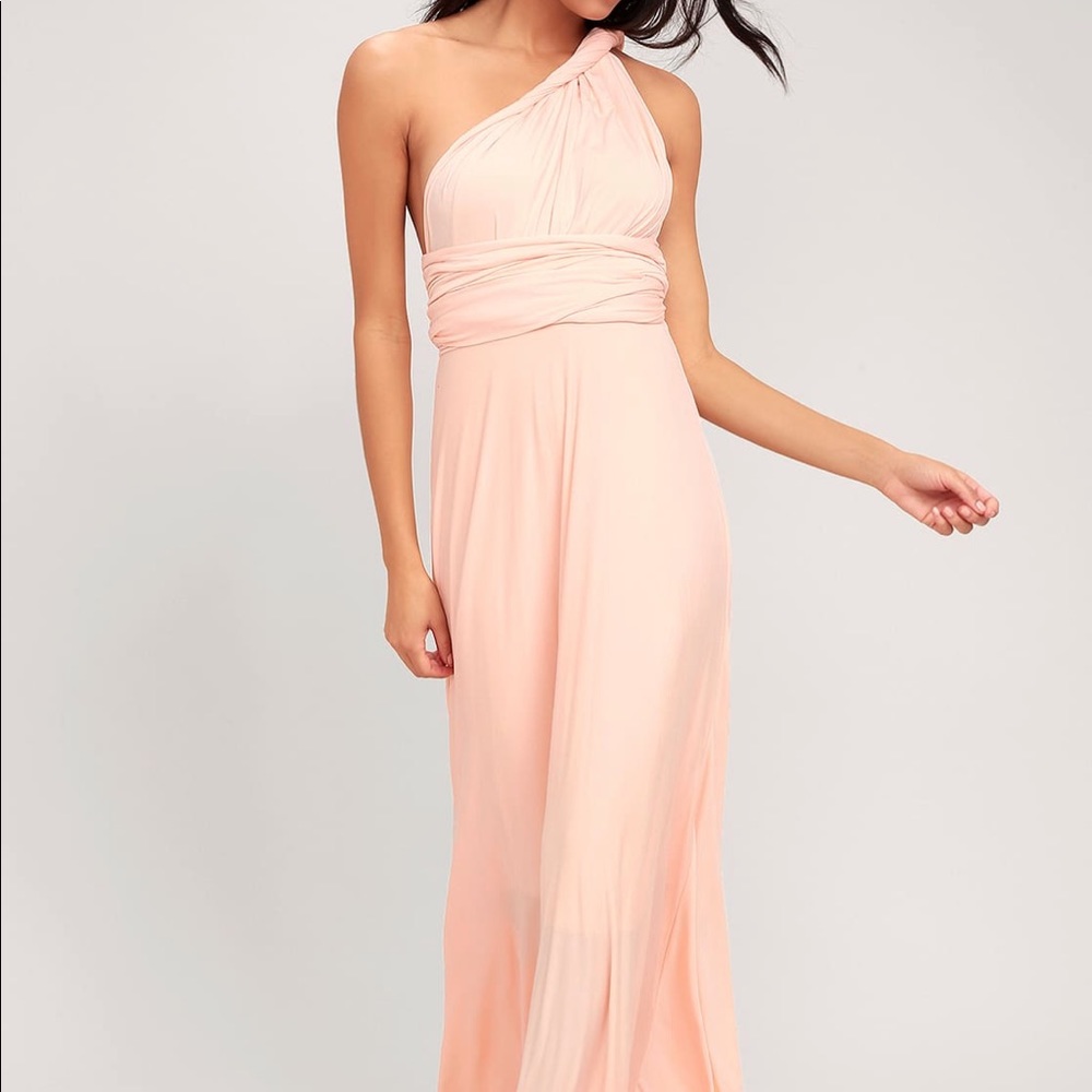 Lulu’s Trick of the Trade Maxi Multi-way dress